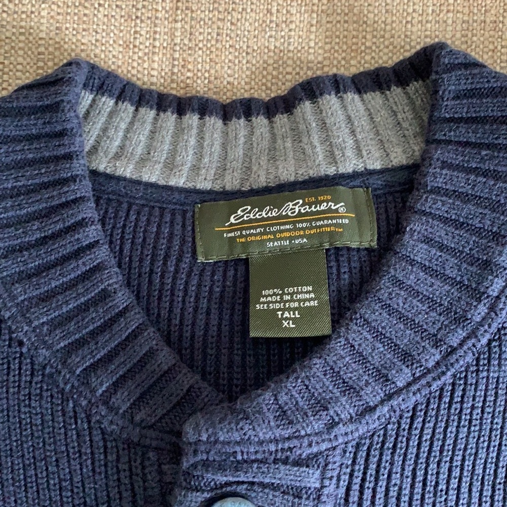 Eddie Bauer Classic Cotton Sweater szXLTall - Picture 9 of 10